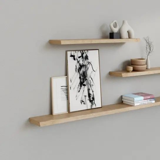 Voordeelprijs Wandplank Boomstam - Eiken - 25 mm dik